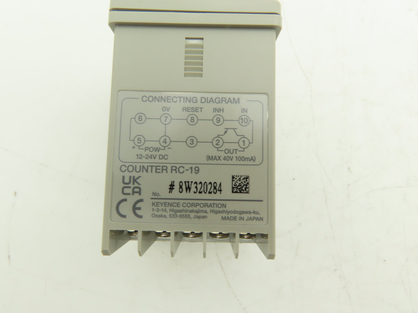Keyence RC-19 Digital Preset Counter 4-Digit LED 12-24VDC