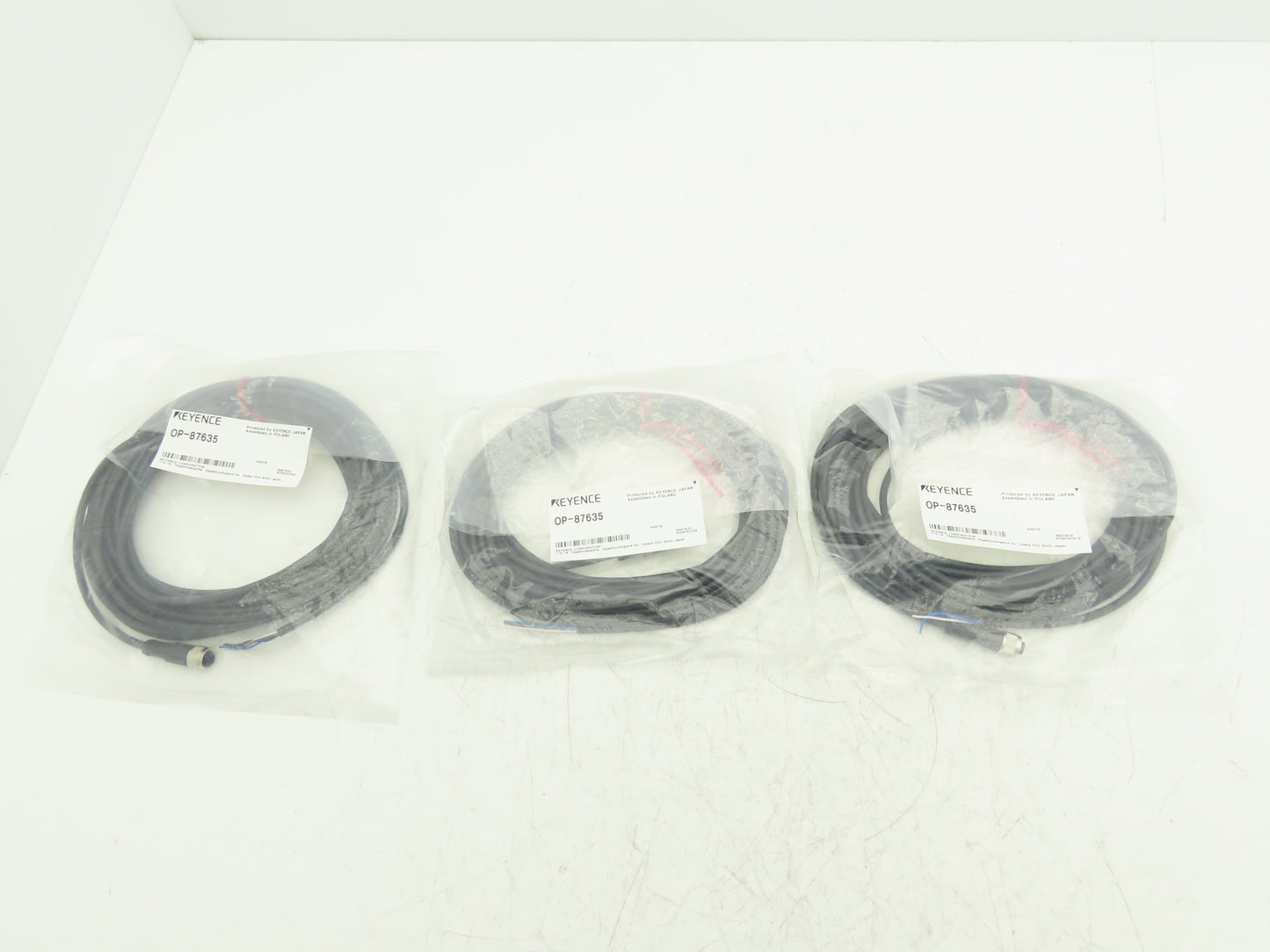 Keyence OP-87635 Connector Cable M12 Straight 10M Length  Lot of 3