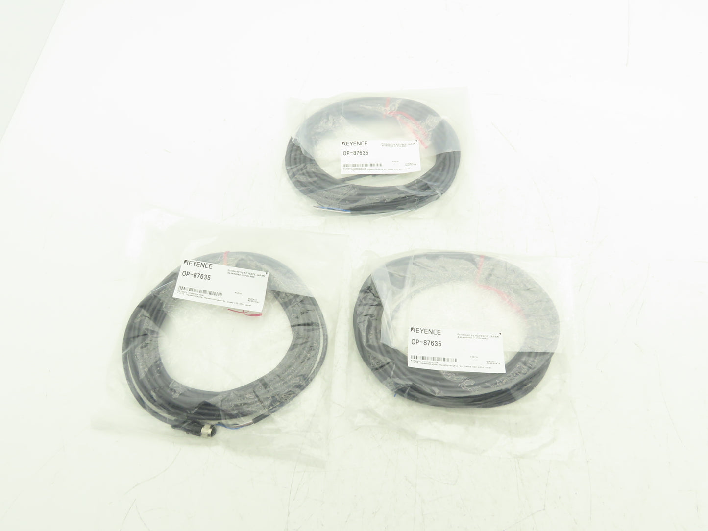 Keyence OP-87635 Connector Cable M12 Straight 10M Length  Lot of 3