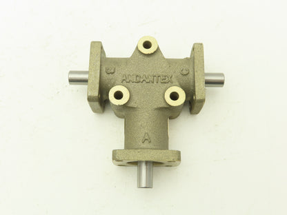 Andantex AnglGear R3103 Right Angle Gearbox Drive 3-Way 1:1 Ratio 3/8" Shaft