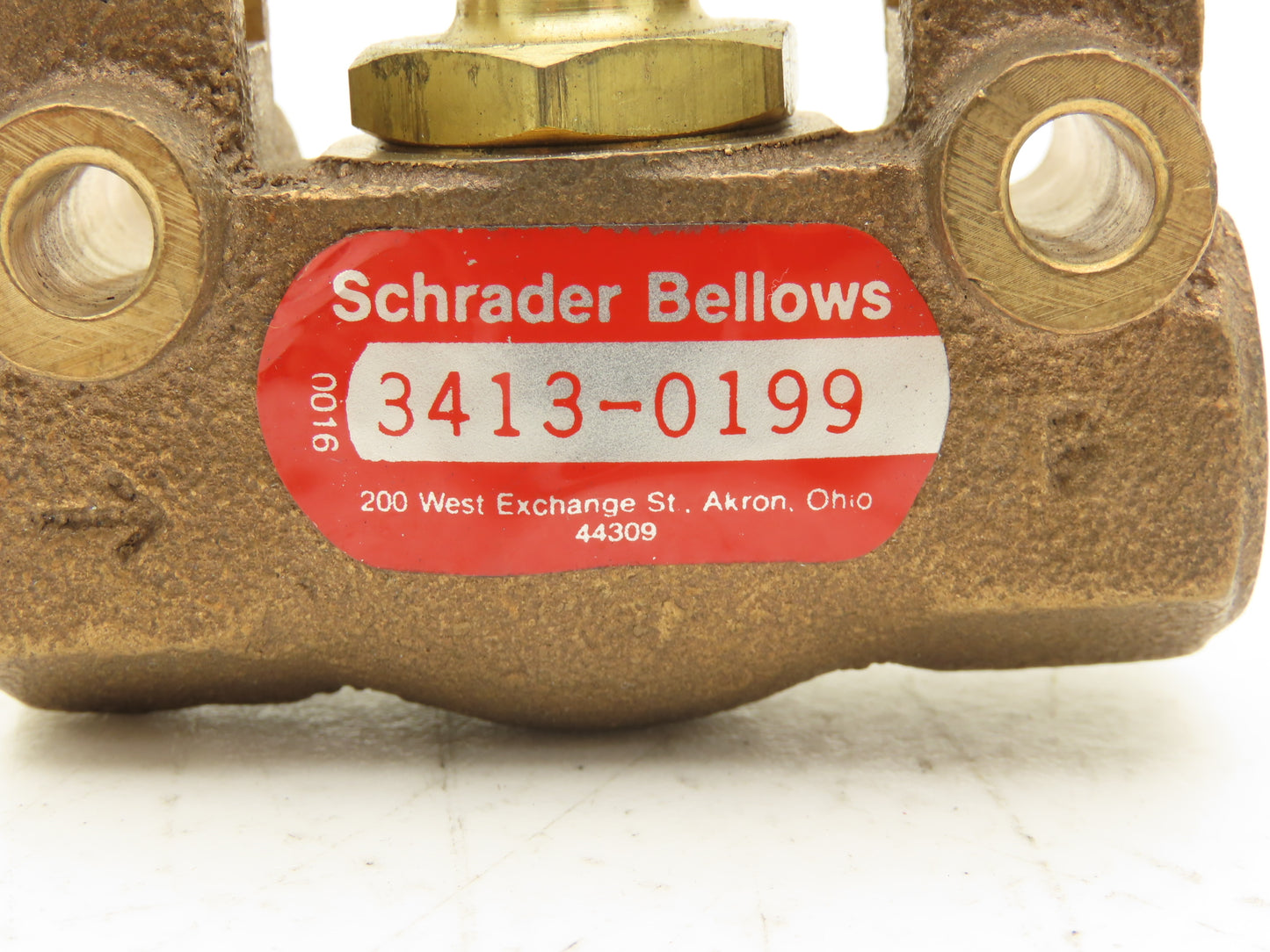 Parker Schrader Bellows 034130199 Brass Pneumatic Valve 2-Way Lever 1/4" NPT