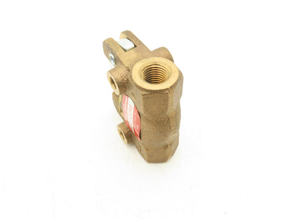 Parker Schrader Bellows 034130199 Brass Pneumatic Valve 2-Way Lever 1/4" NPT