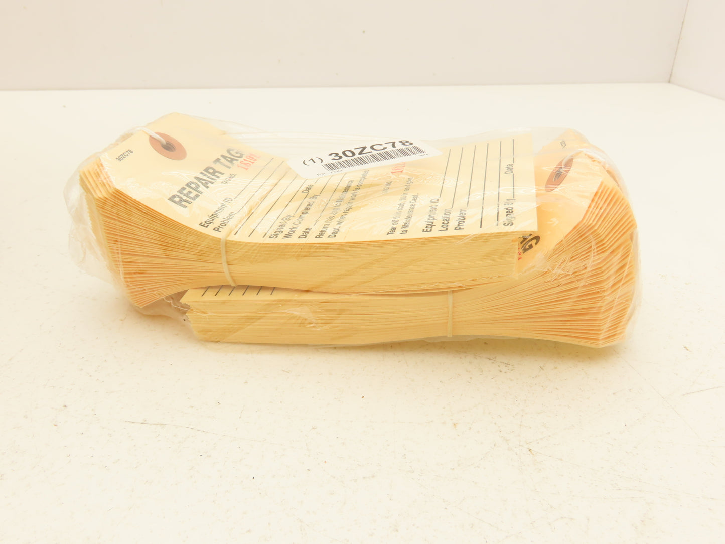 Badger 30ZC78 Repair Order Tag Numbered 2-2/8" Wide x 5-3/4" Long - Lot of 1000