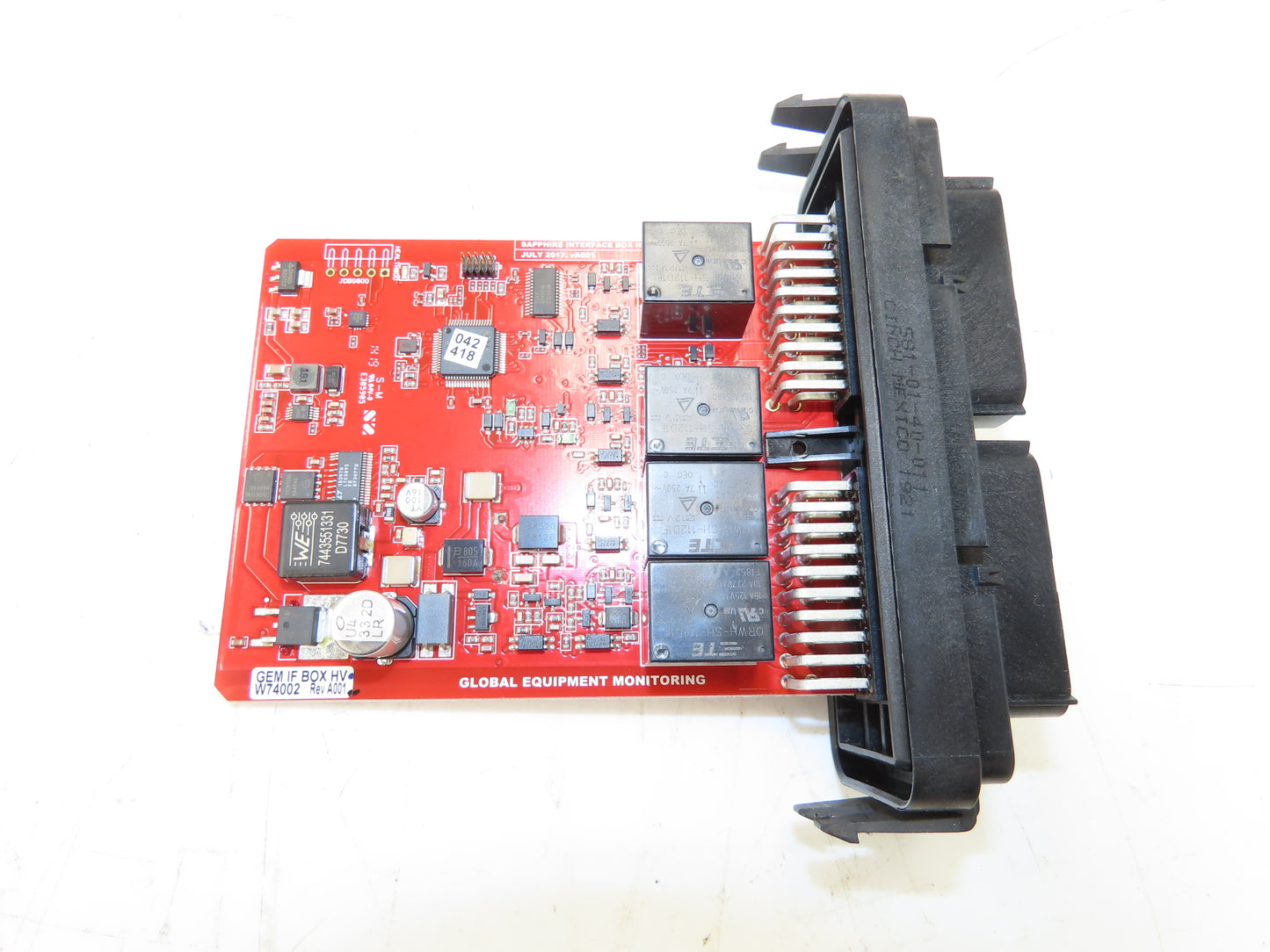 Global Equipment Monitoring W74002 Forklift Sapphire Interface Box HV Linde E20C