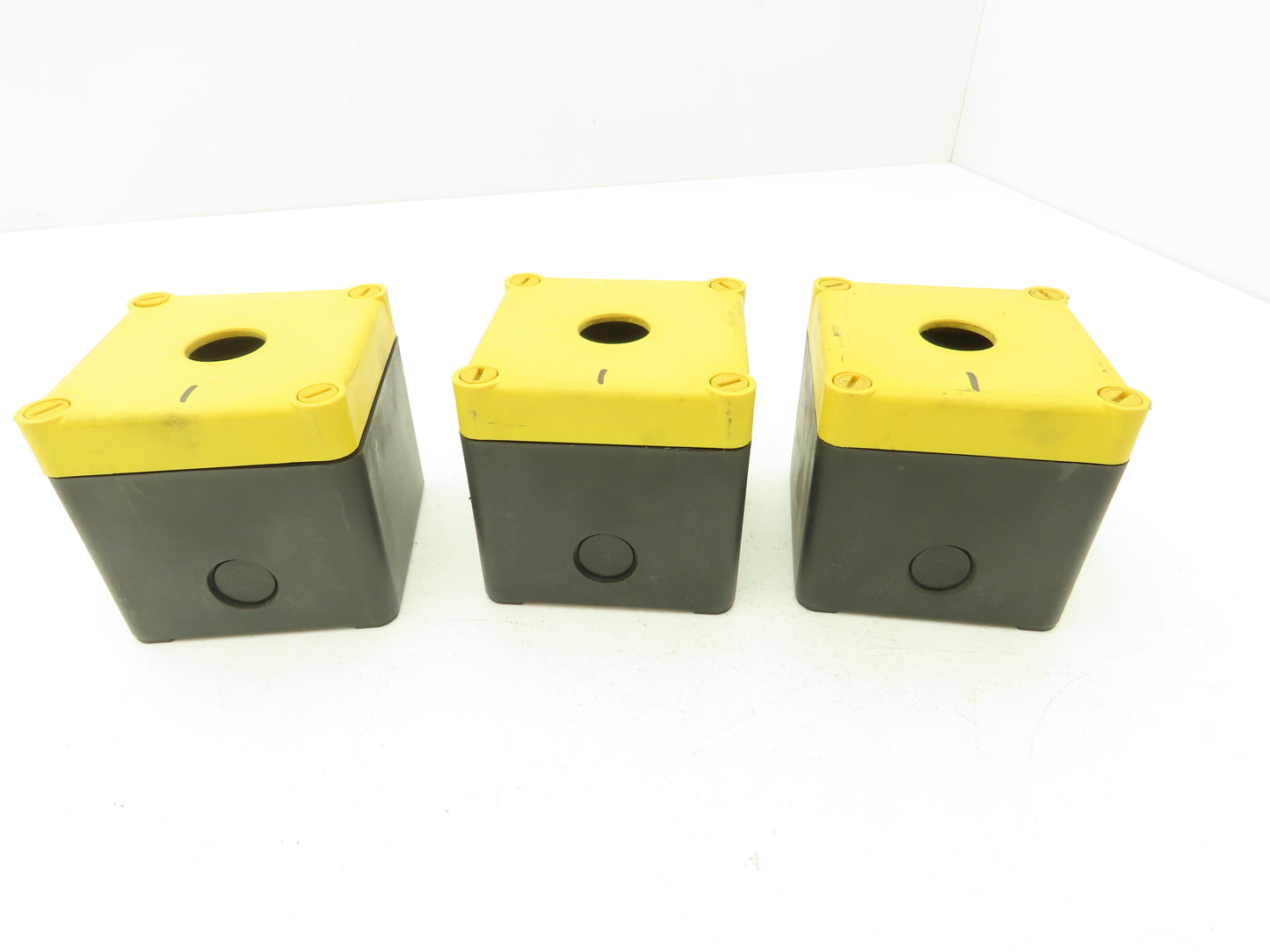 Schmersal MBK 311 GB Single Hole Pushbutton Box Lot of 3