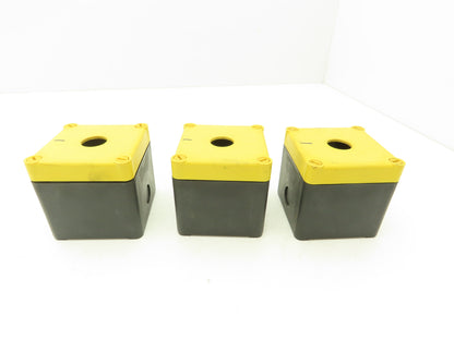 Schmersal MBK 311 GB Single Hole Pushbutton Box Lot of 3