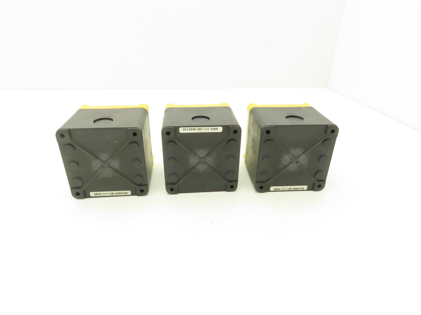 Schmersal MBK 311 GB Single Hole Pushbutton Box Lot of 3
