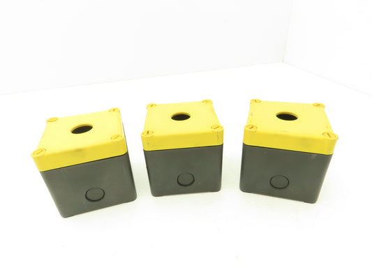 Schmersal MBK 311 GB Single Hole Pushbutton Box Lot of 3