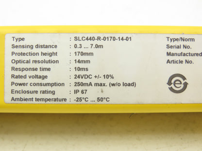 Schmersal SLC440-ER-0170 Safety Light Curtain Transmitter & Receiver Set