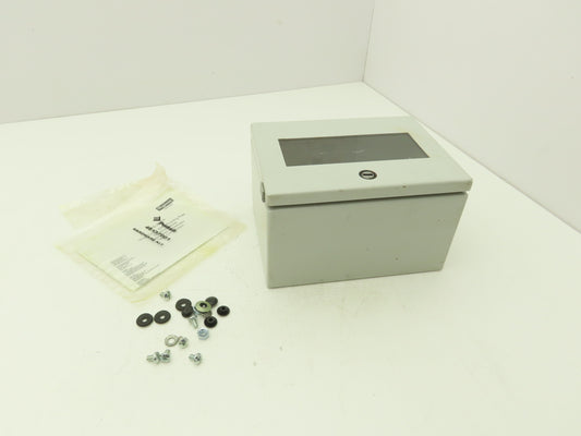 Hoffman LWC201512 Inline Enclosure 200x150x120mm w/5.87" x 2.31" Window
