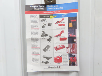 Master Lock 1458VE410 Portable Lockout Kit 8 Padlocks Gate Covers Hasp Cable