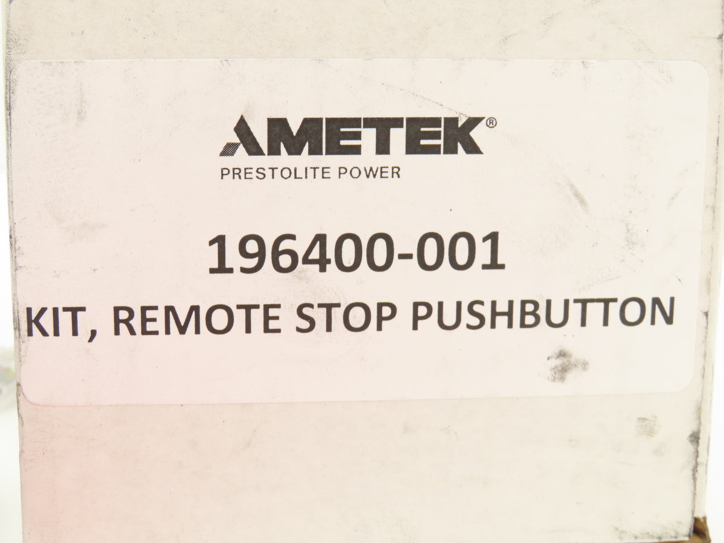 Ametek 196400-001 Charger Remote E Stop Pushbutton Kit w/Cable