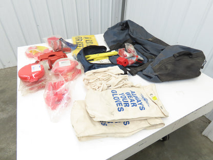 Brady 65780 Canvas Lockout Bag Assorted Valve Pad Locks Glove Bag Fuse Pullers