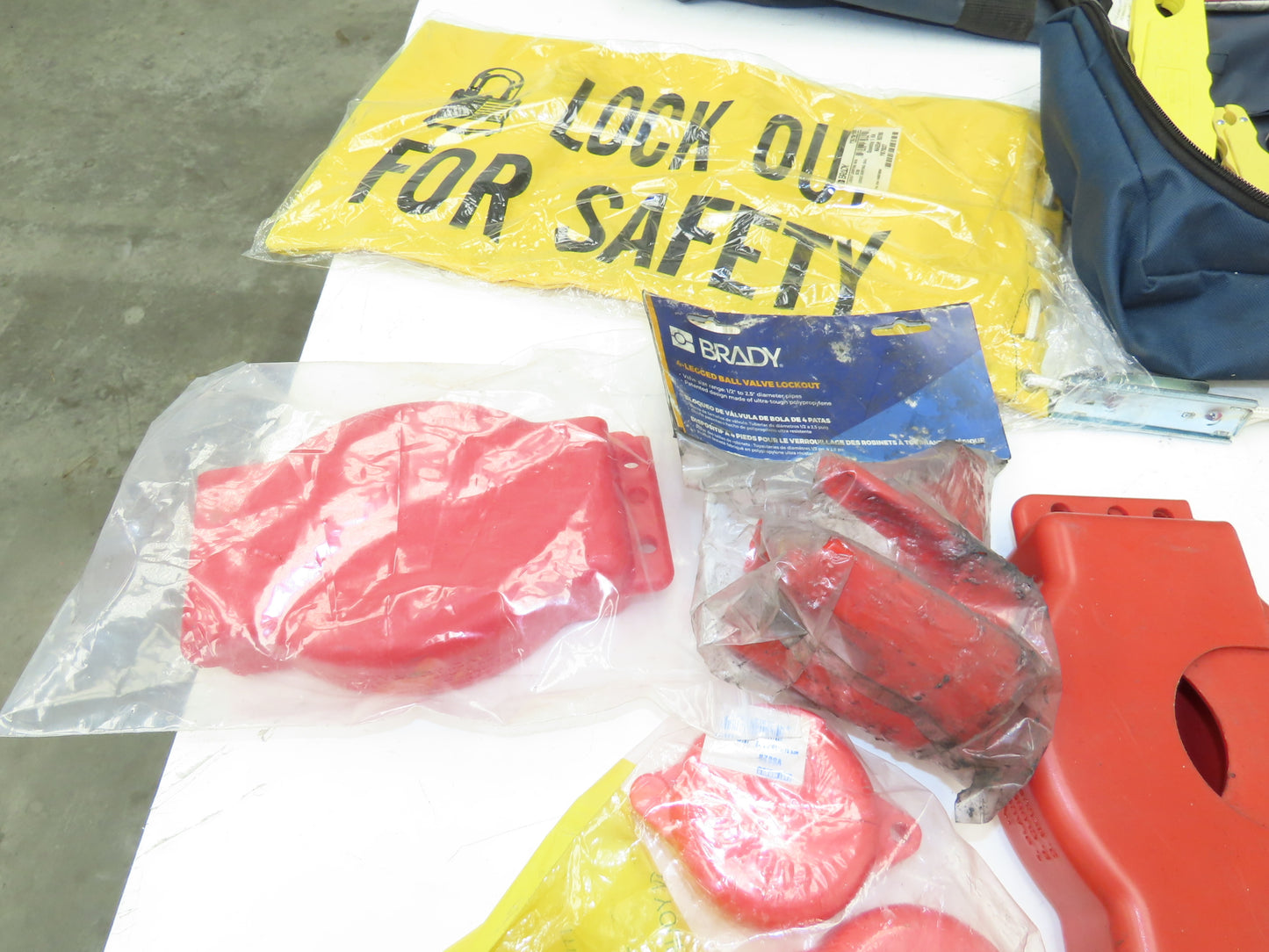 Brady 65780 Canvas Lockout Bag Assorted Valve Pad Locks Glove Bag Fuse Pullers
