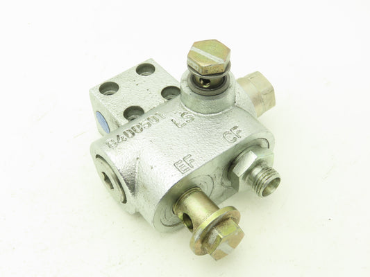 Linde 0009443041 Electric Forklift Flow Control Valve Removed From E20C