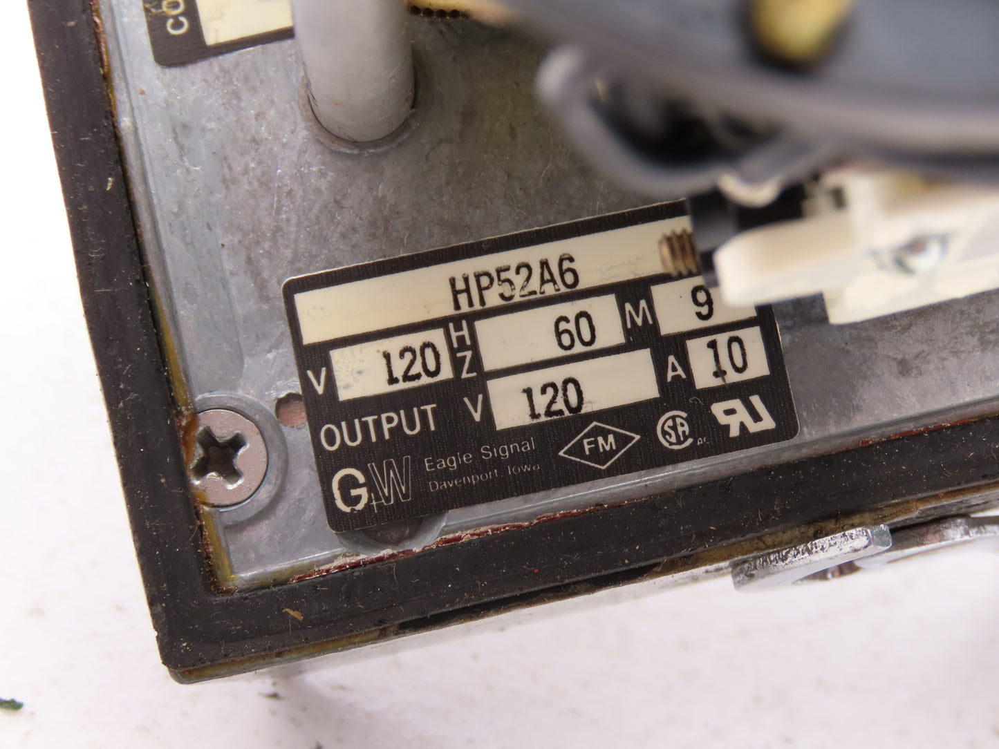 Eagle Signal HP52A6 A82 HP5 Reset Analog Timer 120VAC 60Hz 0-150 Sec. Dial Type.