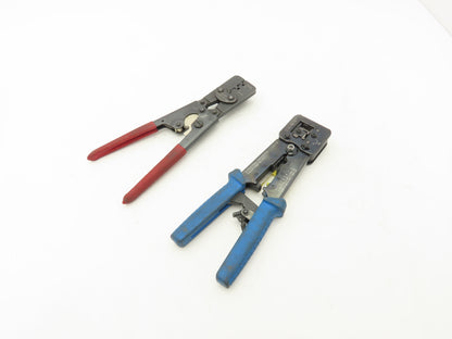 Waldom W-HTR-1031E Crimping Tools Ethernet Crimping Ratchet Lot of 2