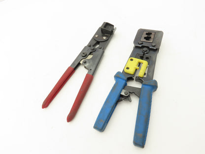Waldom W-HTR-1031E Crimping Tools Ethernet Crimping Ratchet Lot of 2