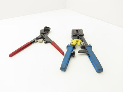 Waldom W-HTR-1031E Crimping Tools Ethernet Crimping Ratchet Lot of 2