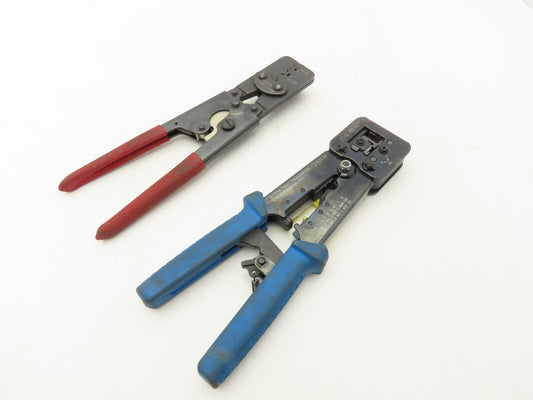 Waldom W-HTR-1031E Crimping Tools Ethernet Crimping Ratchet Lot of 2