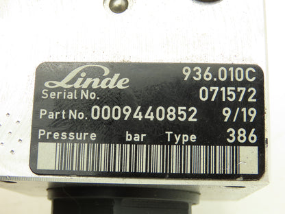 Linde 0009440852 Electric Forklift Brake Control Valve Removed From E20C