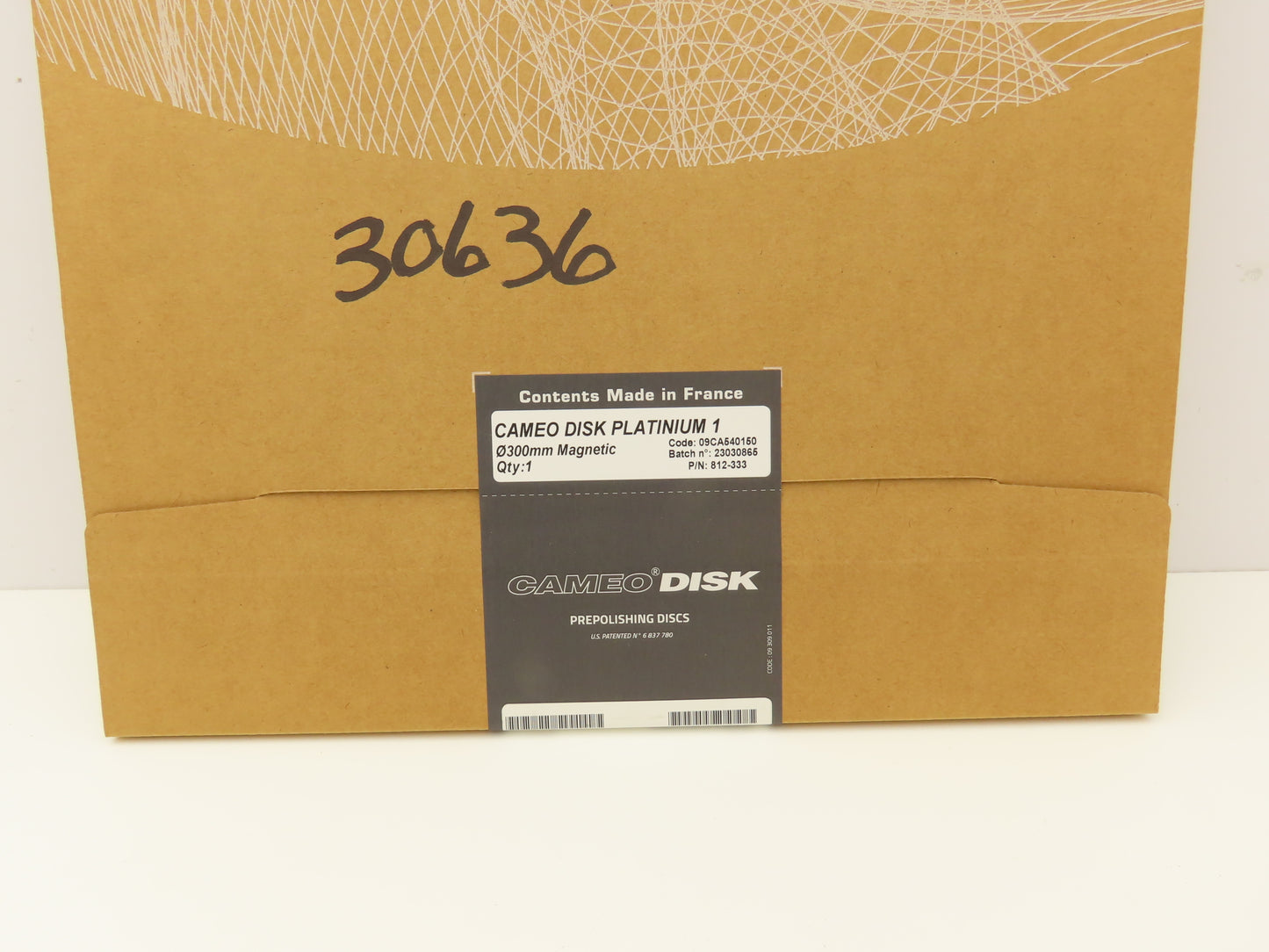 LECO 812-333 CAMEODISK Platinum 1 Prepolishing Disc 300mm Diameter Magnetic