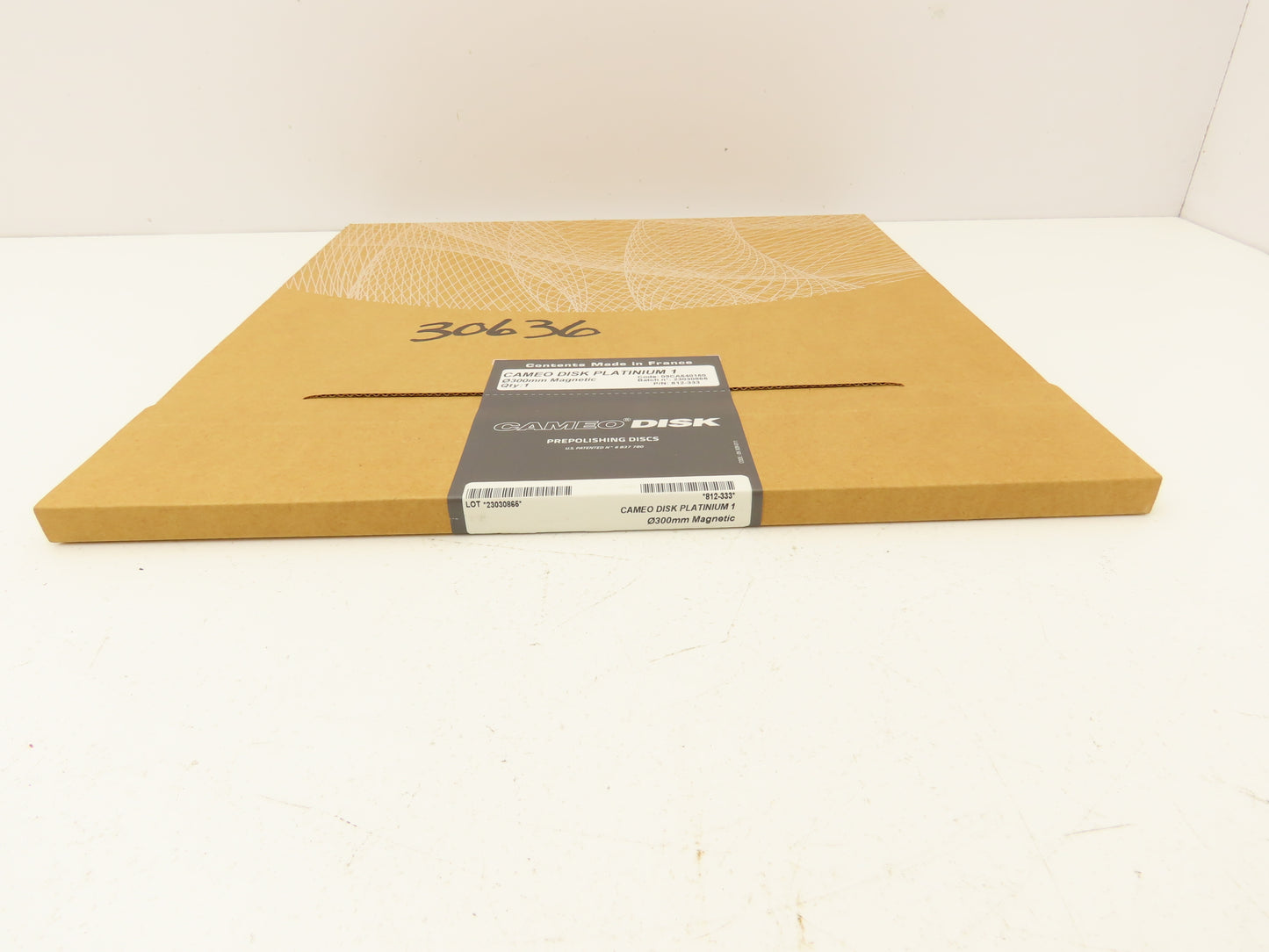 LECO 812-333 CAMEODISK Platinum 1 Prepolishing Disc 300mm Diameter Magnetic