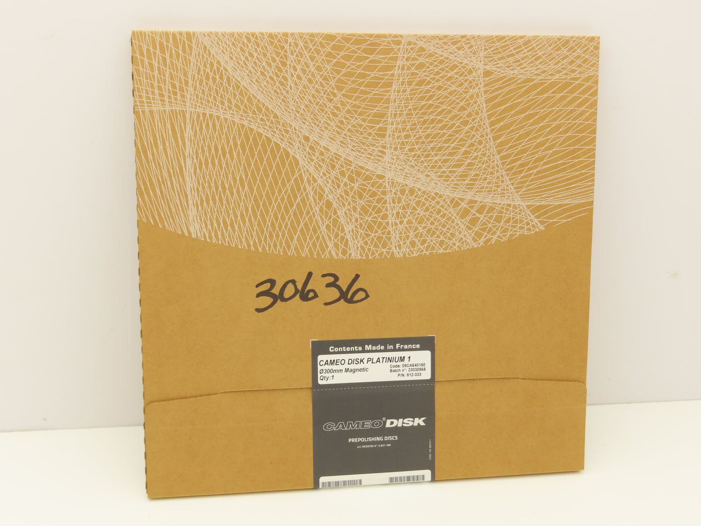 LECO 812-333 CAMEODISK Platinum 1 Prepolishing Disc 300mm Diameter Magnetic
