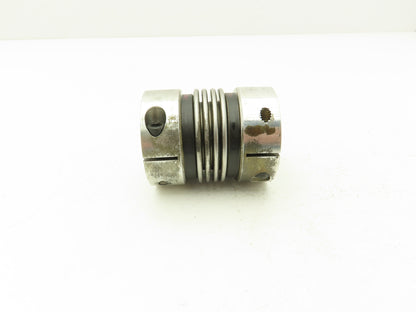 R+W 09372-9864-0 Bellows Flex Coupling Split Clamp Hub 16x16mm Bore 70mm Length