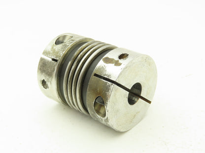 R+W 09372-9864-0 Bellows Flex Coupling Split Clamp Hub 16x16mm Bore 70mm Length
