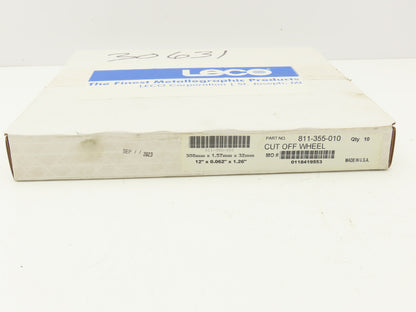 LECO Corporation 811-355-010 Cut Off Wheel 300mm x 1.57mm x 32mm Box of 10