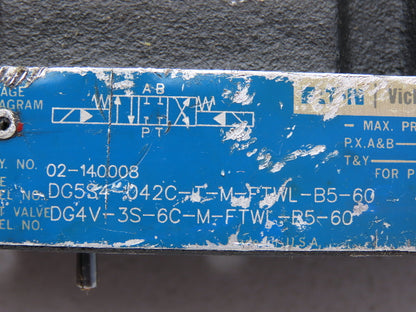 Vickers DG5S4-042C-T-M-FTWL-B5-60 Hydraulic Directional Control Valve Only