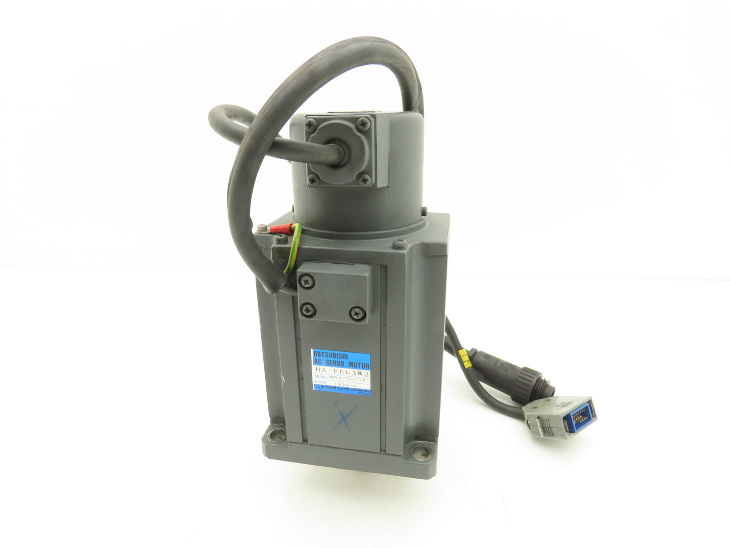 Mitsubishi HA-FE63W2 AC Servo Motor with Encoder 16mm Shaft