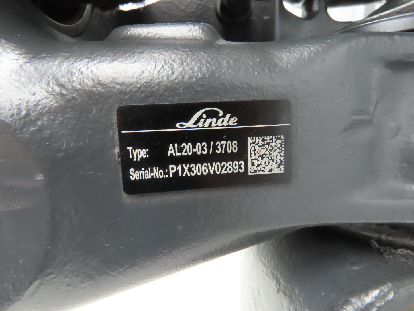 Linde AL20-03/3708 Forklift Rear Axle Dual Hydraulic Steering Assembly Off E20C