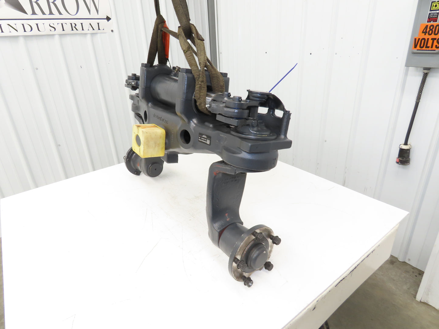Linde AL20-03/3708 Forklift Rear Axle Dual Hydraulic Steering Assembly Off E20C