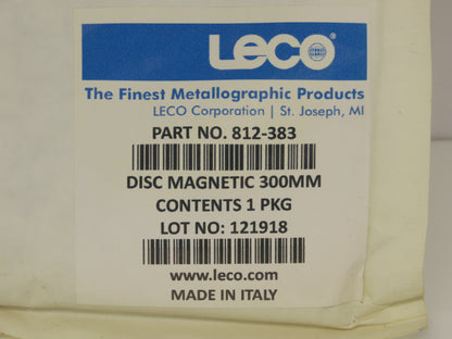 LECO 812-383 CAMEODISK Diamond Preparation System Disc 300mm Diameter Magnetic