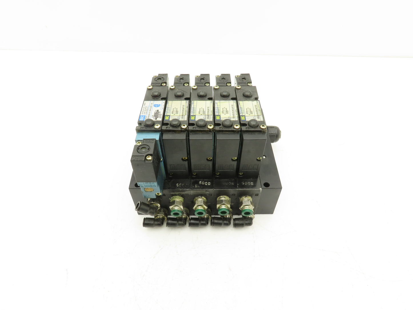 MAC 92B-AAB-000-DM-DJAP-1DG Solenoid 5 Valve Manifold Assy 120V 92B-000-BJA
