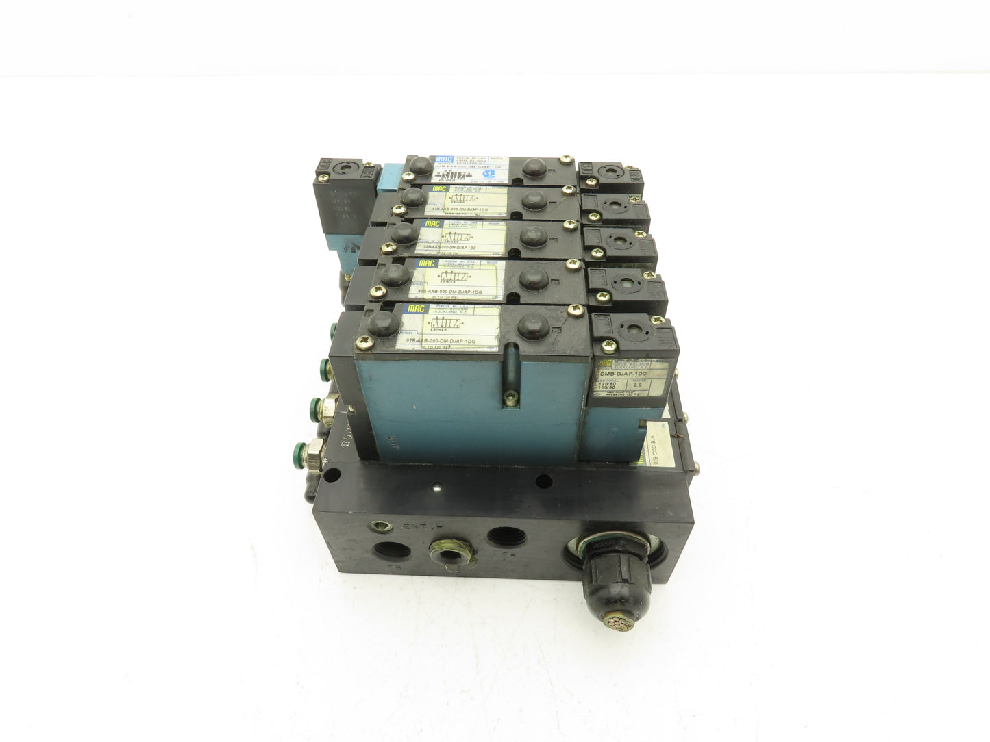 MAC 92B-AAB-000-DM-DJAP-1DG Solenoid 5 Valve Manifold Assy 120V 92B-000-BJA