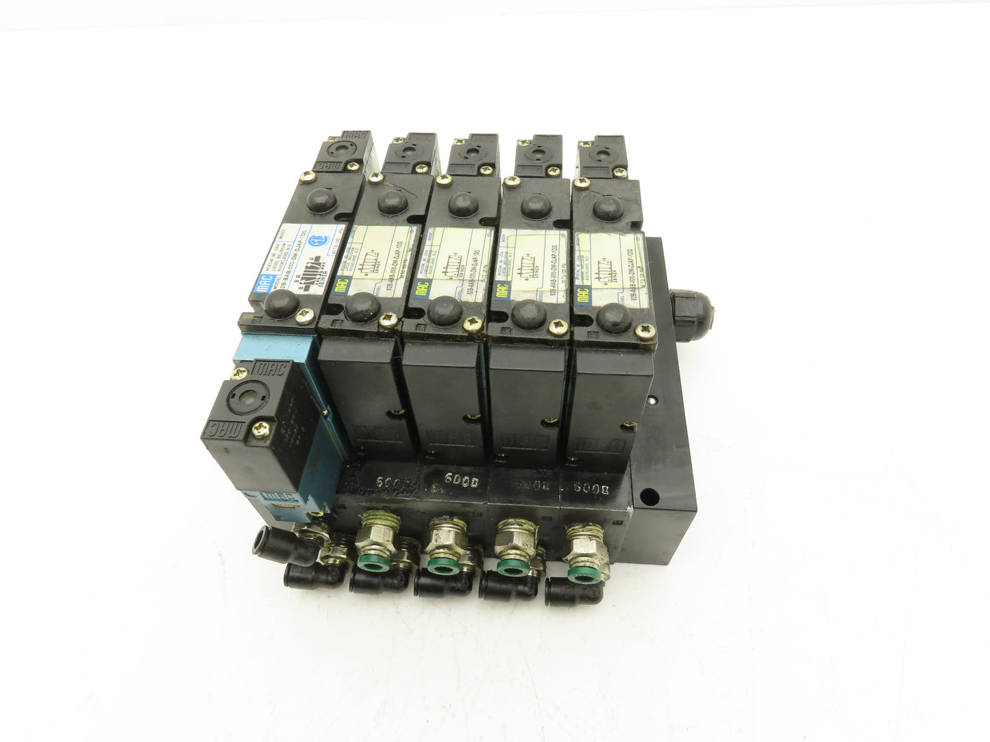 MAC 92B-AAB-000-DM-DJAP-1DG Solenoid 5 Valve Manifold Assy 120V 92B-000-BJA