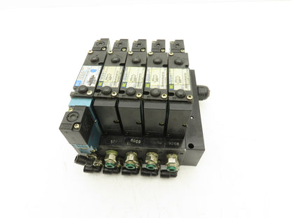 MAC 92B-AAB-000-DM-DJAP-1DG Solenoid 5 Valve Manifold Assy 120V 92B-000-BJA