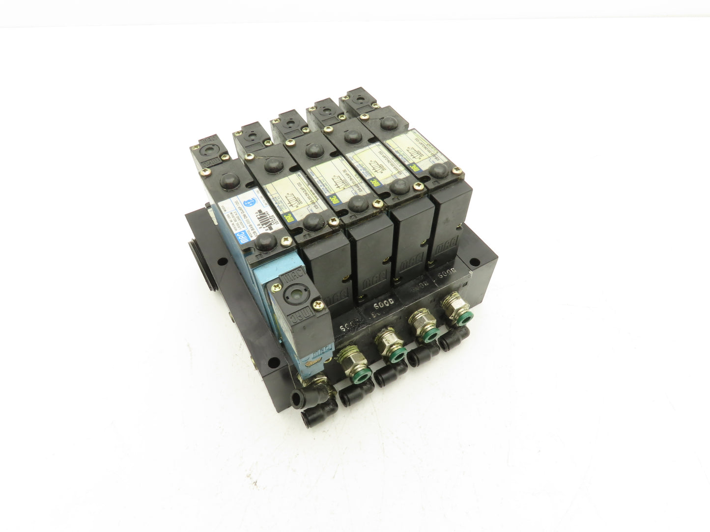 MAC 92B-AAB-000-DM-DJAP-1DG Solenoid 5 Valve Manifold Assy 120V 92B-000-BJA