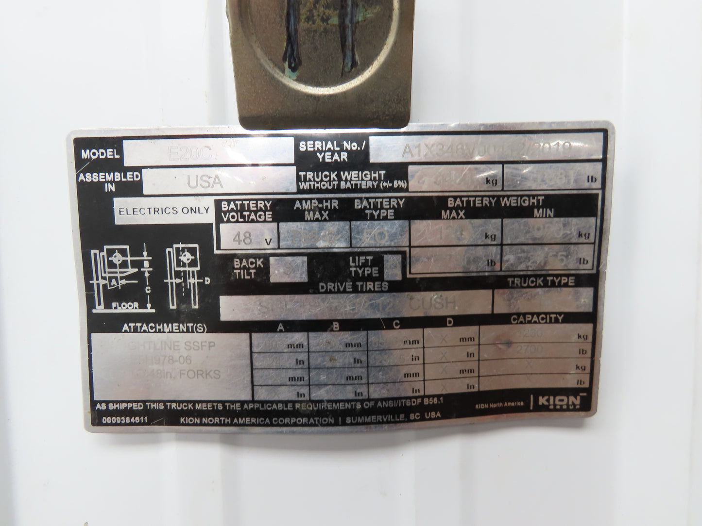 Linde 390 360 18 29 Forklift Motor Controller 48VDC Removed From E20C