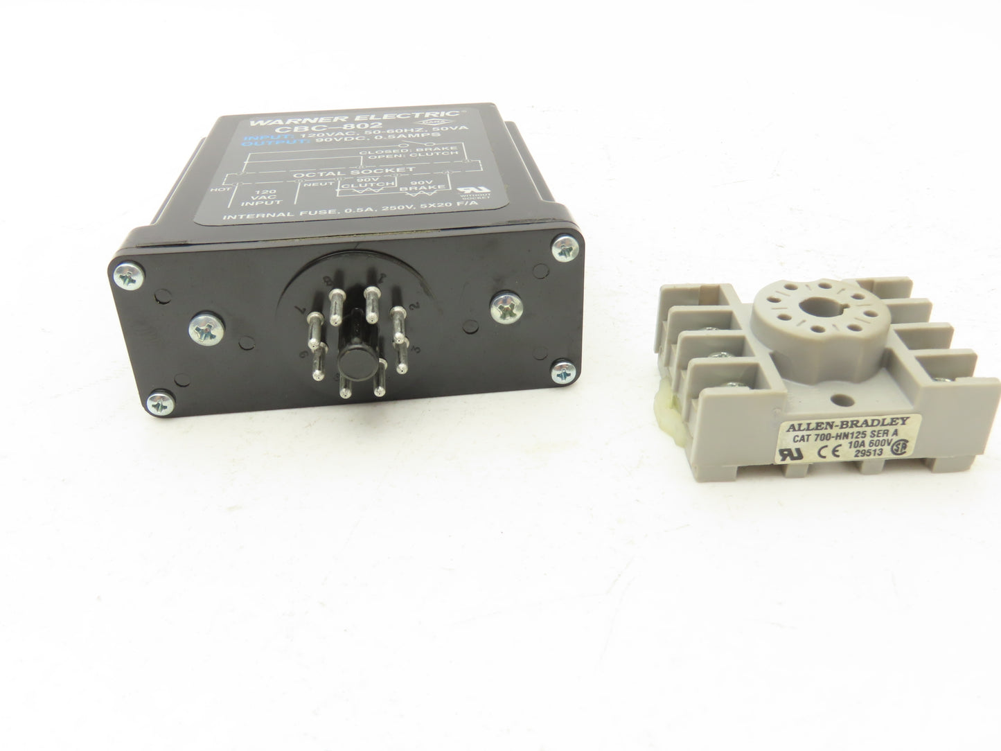 Warner Electric CBC-802 Clutch Brake Control Power Supply 115VAC-90VDC