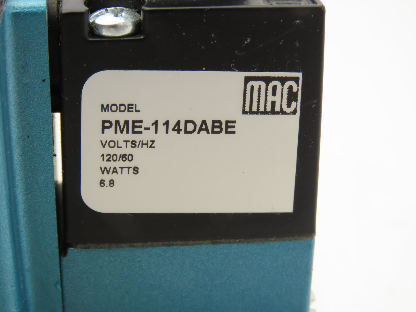 MAC 6221C-211-PM-114DA Pneumatic Solenoid Valve 3/8" Ports 120VAC Coil 150PSI