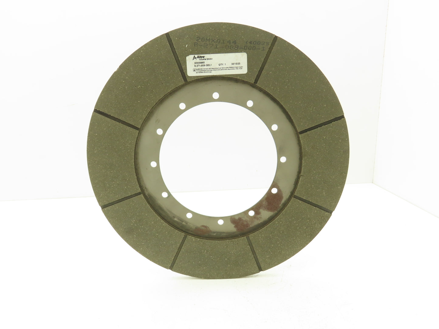 Regal Rexnord Altra 8-271-008-000-1 Friction Disc Clutch Brake 14" OD 6-3/8" ID