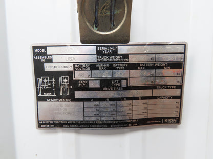 Linde Forklift  Steering Wheel & Column W/Horn Removed From E20C