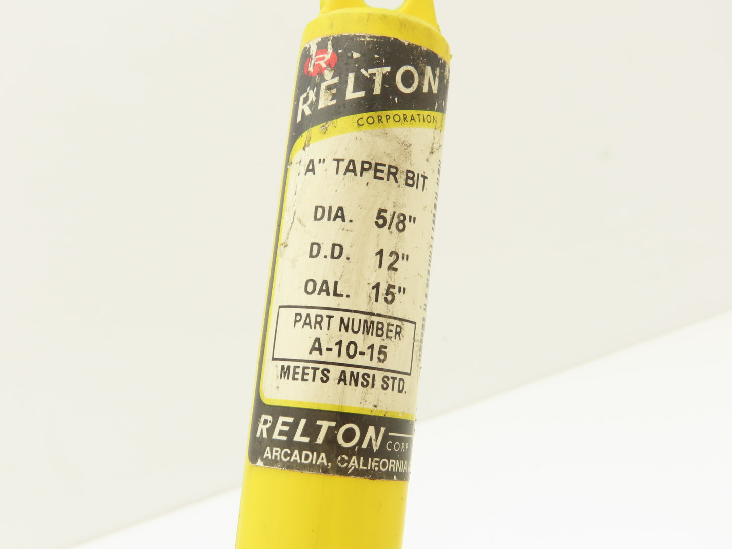 Relton A-10-15 A Taper Masonry Bit Carbide Tipped 5/8"Dia x 15"OAL Lot of 3