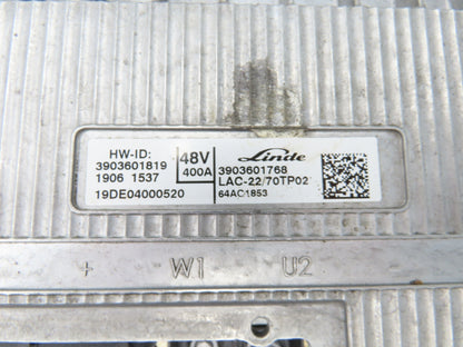 Linde 3903601819 Forklift Motor Controller Module 48VDC Removed From E20C