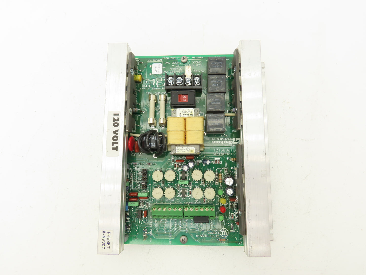 Graham 176B8013 DC Motor Speed Control SCR Drive 2Hp 90/180V Torque Regen Drive
