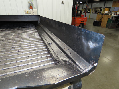 Enomoto MA-500H 25"W x 9' 3"L Chip Conveyor 22" Belt 40" Infeed 220V 3PH